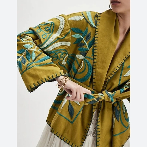 Free People Nori embroidered jacket NWT - Picture 2 of 8